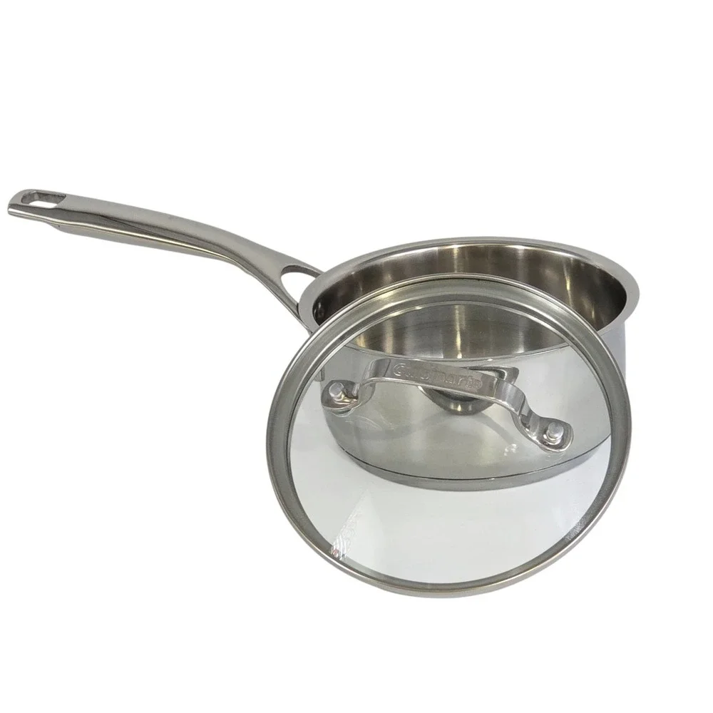 Cuisinart Classic Stainless Cookware 1.0Qt ‎ Saucepan With Lid Induction Ready